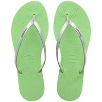 Rasteira Havaianas Feminina You Metallic Verde