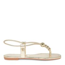 Rasteira Metallic Soft Ouro Light - Santa Lola