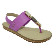 Rasteira Modare Apliques Metal Feminina - Violeta