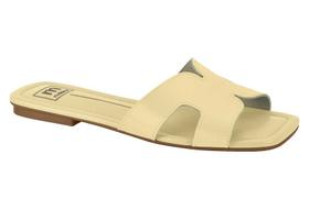 Rasteira Moleca Flat Feminino Cor Amarelo