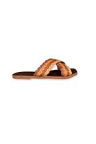 Rasteira Palha Cabedal Em X Marrom Outshoes - Outlet Calce Leve Rasteira Palha Cabedal Em X Marrom Outshoes - Outlet Calce Leve