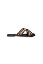 Rasteira Palha Cabedal Em X Preto Outshoes - Outlet Calce Leve Rasteira Palha Cabedal Em X Preto Outshoes - Outlet Calce Leve