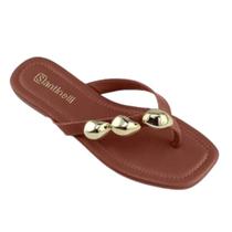 Rasteira Santinelli Casual - Feminino - Marrom - 36