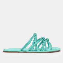 Rasteira Shoestock Brilho Tiras Monocolor