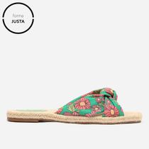 Rasteira Shoestock Espadrille Flat Tecido