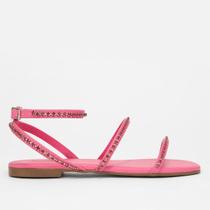 Rasteira Shoestock Tiras Strass