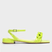 Rasteira Shoestock Verniz Corrente Monocolor
