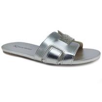 Rasteira Slide com Strass Feminina Karina Marinari - 20695