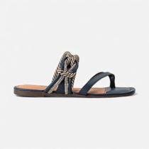 Rasteira Slide Dakota Azul Marinho