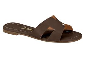 Rasteira Slide H Chinelo Feminino Vizzano ORIGINAL Chinelo Confortável Modelo Leve Baixa Fashion Tiras Sandalia