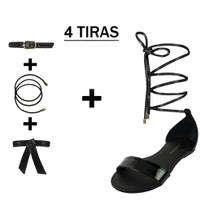 Rasteira Troca Tira Luiza Sobreira Verniz Preto Mod. 2025-2