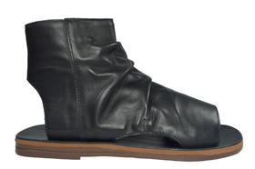 Rasteira Unkle Boot em Couro Preto - Cód: 1232391