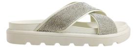 Rasteira Vizzano Flatform Papete Feminina Strass