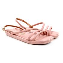 Rasteira Vizzano Multi Tiras Feminina - Rosa Rasteira Vizzano Multi Tiras Feminina - Rosa