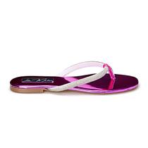 Rasteirinha Chinelo Dedo Sandália Brilho Feminina Casual Elegante Delicada Chinela Leve