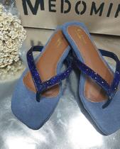 Rasteirinha estilo Chinelo Jeans Medomina Rasteirinha estilo Chinelo Jeans Medomina