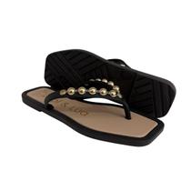 Rasteirinha Feminina Confortável Sol e Lua Pérolas Novidade