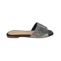 Rasteirinha Feminina Glitter com Brilhos Confortável