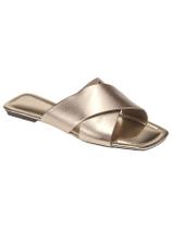 Rasteirinha Feminina Sandalia Feminina Rasteirinha Chinelo Feminino Slide Com Tiras Cruzadas Metalizadas