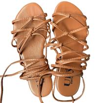 Rasteirinha Gladiador Laranja Metalizado - ULLY Rasteirinha Gladiador Laranja Metalizado - ULLY