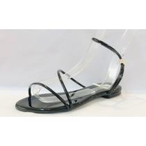 Rasteirinha mabelle preto verniz 255