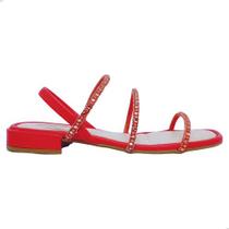 Rasteirinha mississipi pedrarias palmilha macia conforto Rasteirinha mississipi pedrarias palmilha macia conforto