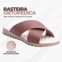 Rasteirinha Ortopédica Feminina Sandália Massageadora Confortável Para Esporão