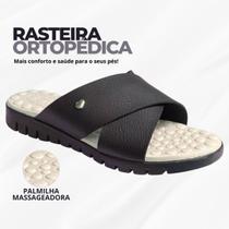 Rasteirinha Ortopédica Feminina Sandália Massageadora Confortável Para Esporão