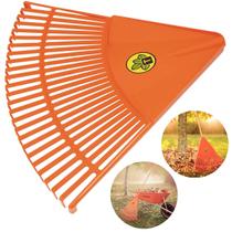 Rastelo Jardim Tramontina 54cm Vassoura Plástica Laranja 26 Dentes Restel para Jardinagem Sem Cabo