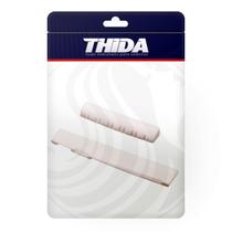 Rastilho E Pestana Em Osso Violão Aço 12 Cordas Natural 76mm