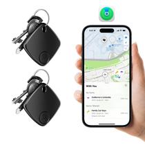 Rastreador de Chaves Novzix - Compatível com Apple Find My (Preto)