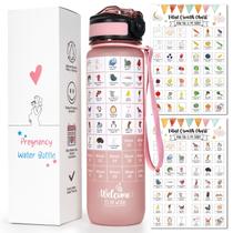 Rastreador de garrafas de água PugeZ Pregnancy BPA Free Black