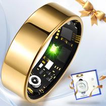 Rastreador de saúde Smart Ring Kuxlagz Gold Heart Rate SpO2