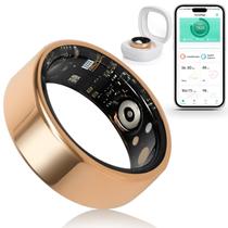 Rastreador de saúde YULUCKGO Smart Ring para mulheres e homens - monitor de frequência cardíaca, oxigênio no sangue, sono, contagem de etapas, contagem de etapas, IP68, sem taxa de assinatura (11)