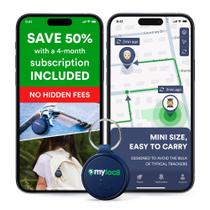 Rastreador GPS MYLOC8 com SIM integrado, à prova dágua, botão SOS