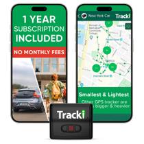 Rastreador GPS Tracki para Veículos, Carros, Crianças. Assinatura Necessária. Tecnologia Fabricada nos EUA. Dispositivo de Rastreamento GPS 4G LTE. Distância Ilimitada, EUA e Mundial. Pequeno (Rastreador) (Assinatura de 1 Ano Incluída)