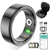 Rastreadores de fitness Smart Health Ring ZBNMY Heart Rate Black