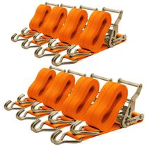 Ratchet Straps SALUINOKI, pacote com 8 caminhões pesados de 5 cm x 4,5 m