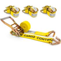 Ratchet Straps US Cargo Control de 2 cm x 3,6 m, 10.000 kg, pacote com 4