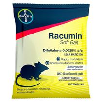 Raticida Racumin Bayer Soft Bait Isca Alta Atratividade Uso Doméstico 200g