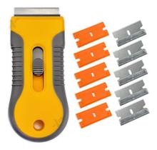 Ratinho Raspador Lamina Insufilm Limpeza Tira Cola Kit Ratinho Raspador Lamina Insufilm Limpeza Tira Cola Kit