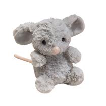 Rato macio de desenho animado de 15 cm para boneca de pelúcia fofo recheado cinza