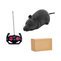 Rato Robô Sem Fio Multicolorido Controle Remoto Brinquedo Interativo Para Gato Suprimentos Para