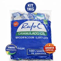 Ratol 1KG , Isca para roedores , camundongos,Ratazanas, A base Semente de Girassol.
