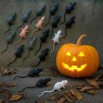 Ratos de plástico falso de Halloween Gejoy, 36 peças, realistas, 6,5 cm
