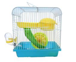Ratos Travel Cage YML Dwarf Hamster com acessórios azuis
