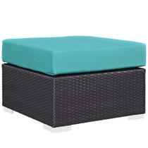 Rattan de vime ao ar livre Ottoman Modway Convene 90x31 cm