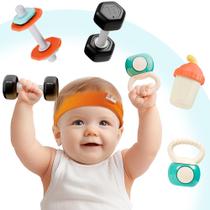 Rattle Set iPlay iLearn Baby First Gym Teething 3-6M para criança