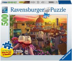 Ravensburger 16796 Cozy Wine Terrace - 500 PC Puzzles Grande Formato para Adultos - Cada Peça é Única, Tecnologia Softclick Significa que as peças se encaixam perfeitamente