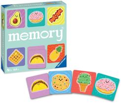 Ravensburger 20357 4 Foodie Favorites Memory Game for Boy &amp Girls Age 3 &amp Up! - Um jogo divertido e de fast food